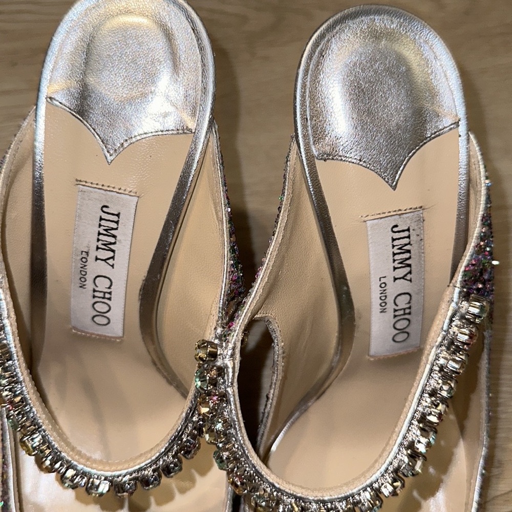 Jimmy choo multicolor glitter bing heels - Picture 5 of 11